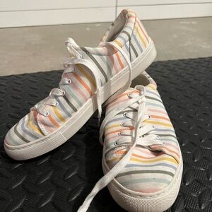 Colorful Rainbow J. Crew Tennis Sneaker 9